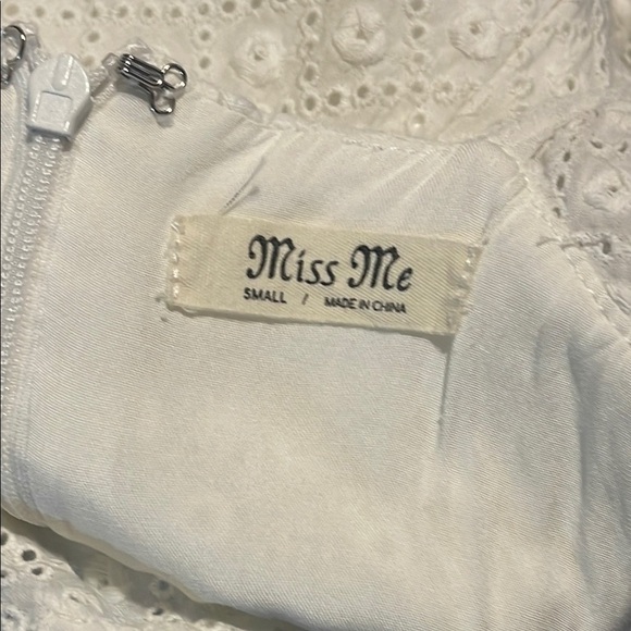 Miss Me White Ruffled Jumpsuit - Picture 9 of 9